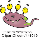 Royalty Free Rf Clip Art Illustration Of A Cartoon Bizarre Monster