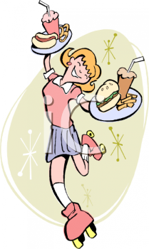 The Clip Art Directory   Waitress Clipart Illustrations   Graphics