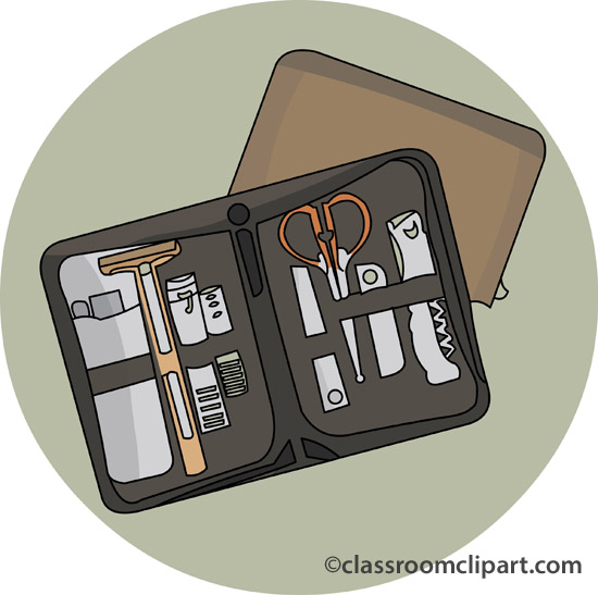Travel   Toiletries Travel Kit   Classroom Clipart