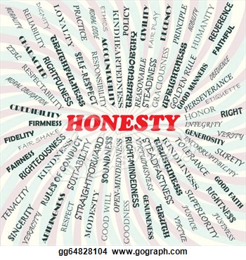 Vector Stock   Illustration Of Honesty Concept   Stock Clip Art