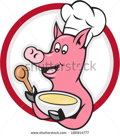 Chef Cook In Uniform And Chefs Hat Stirring Ingredients A Bowljpg