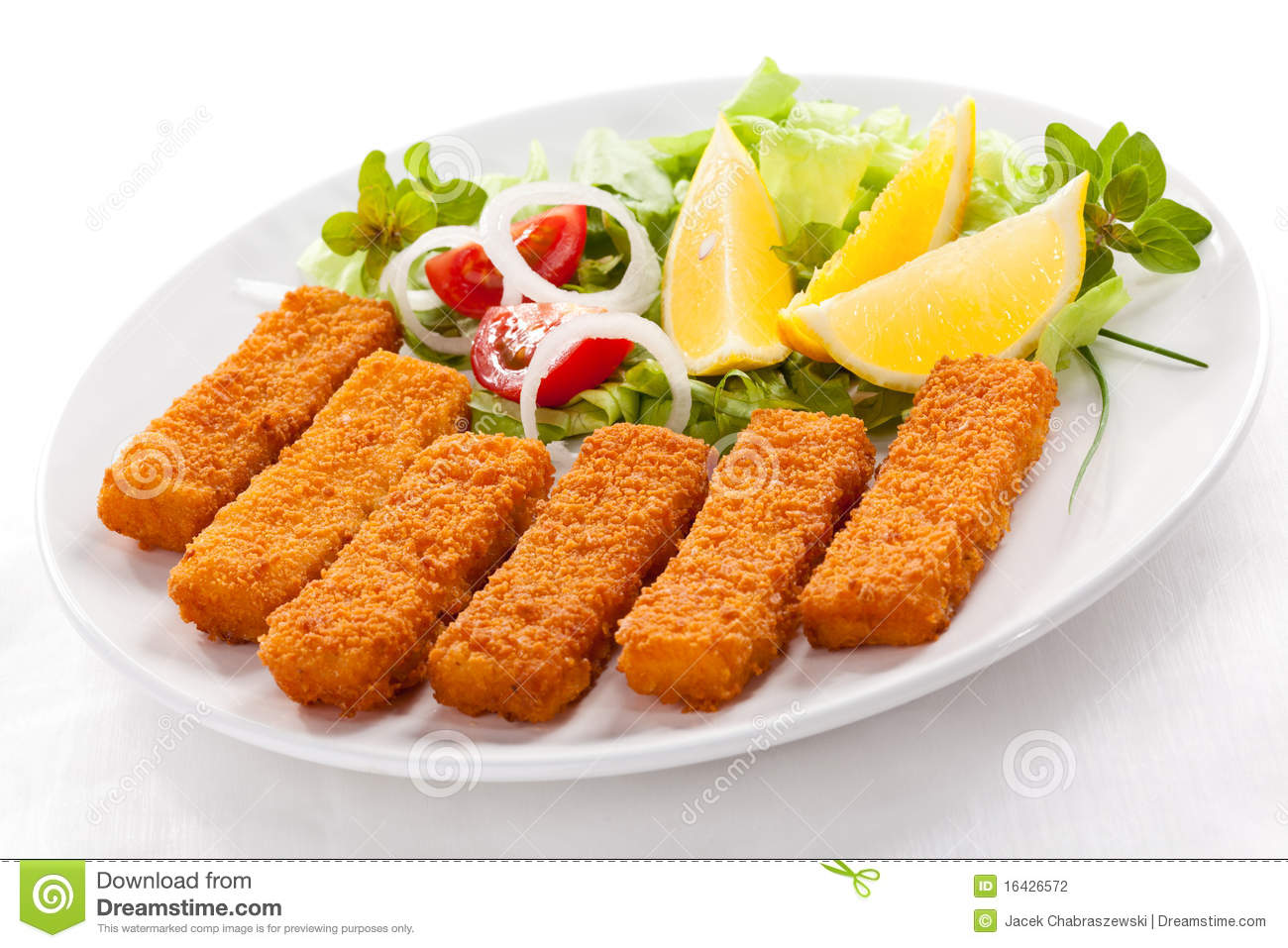 Fried Fish Fingers Stock Photography   Image  16426572