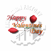 Happy Valentine S Day Roses Opening Animated Clipart