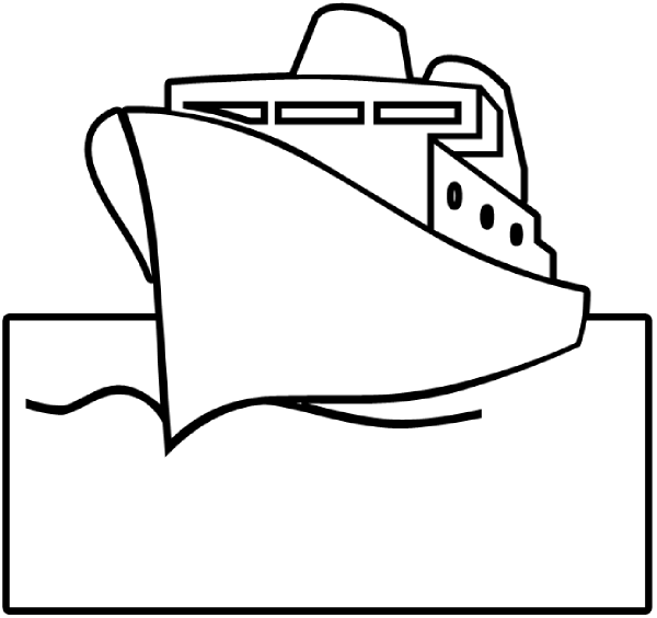 Ship Outline Clip Art At Clker Com   Vector Clip Art Online Royalty