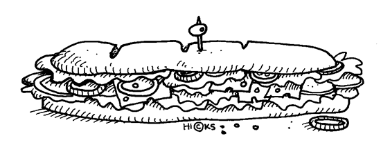 Submarine Sandwich   Clip Art Gallery