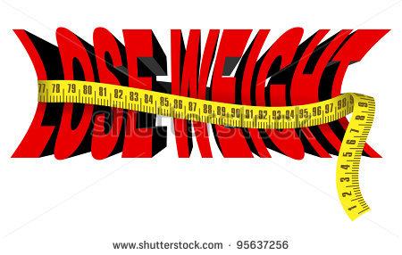 Text Lose Weight With Tape Measure Isolated Over White   Stock Vector