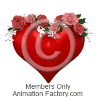 Valentine S Day Heart With Flowers Moving Animated Clipart