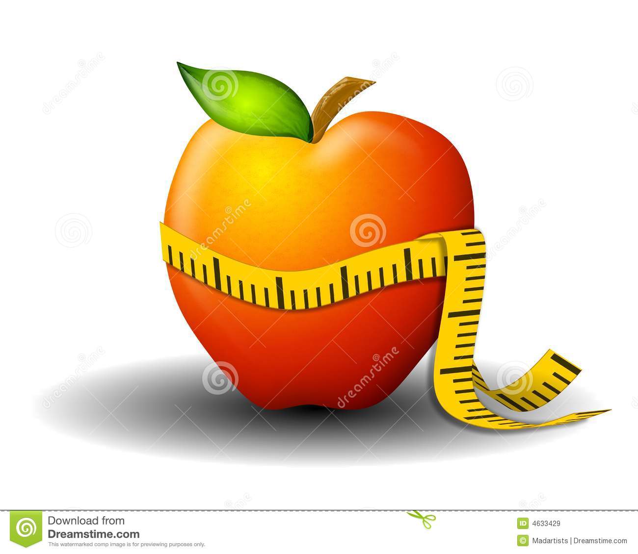 Weight Loss Apple Clipart Weight Loss Measuring Tape