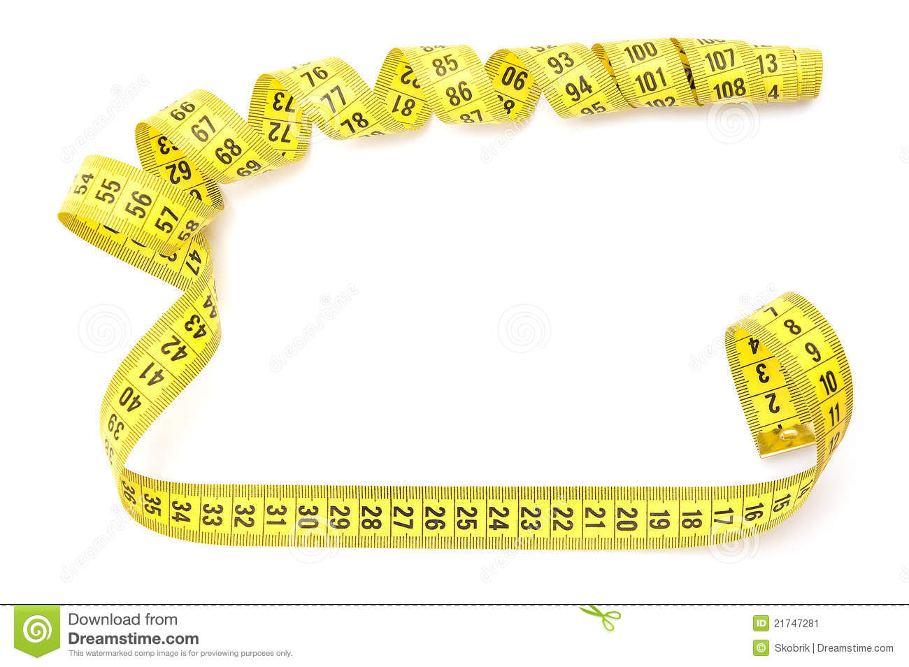 Yellow Measuring Tape Stock Image   Image  21747281
