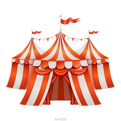 Big Top   Circus Tent Clip Art