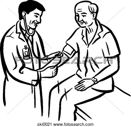 Blood Pressure B W View Large Illustration
