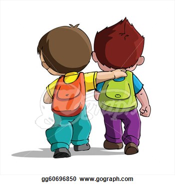Coming Home From School Clipart Kids Going To School   Royalty