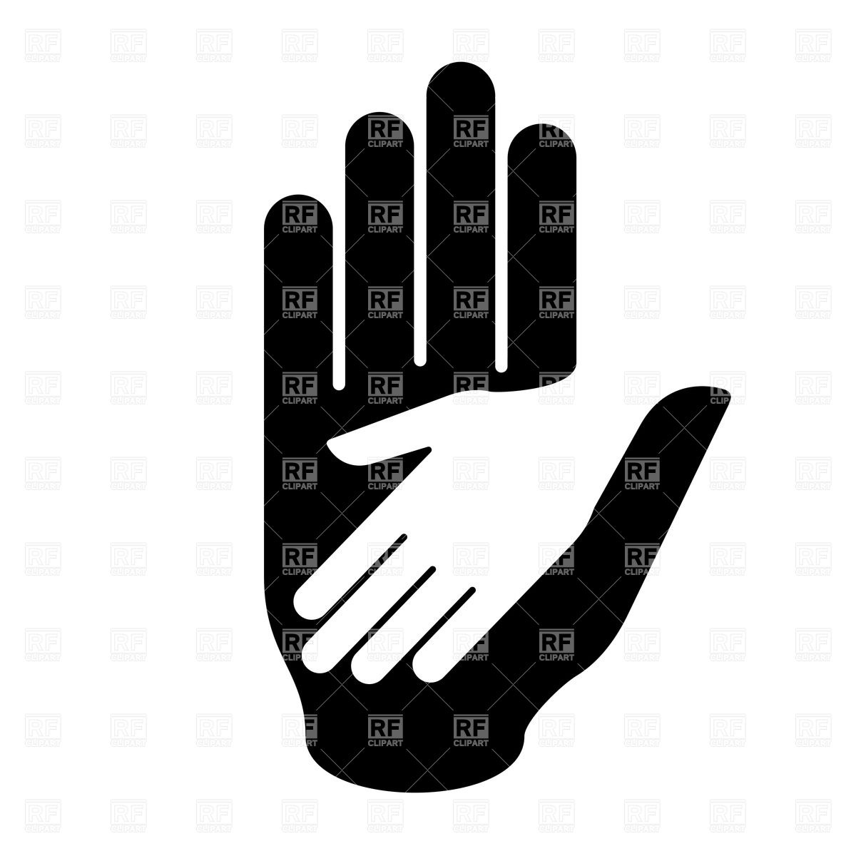  Family Clipart Black And White Black And White Image Of Hand In Hand    