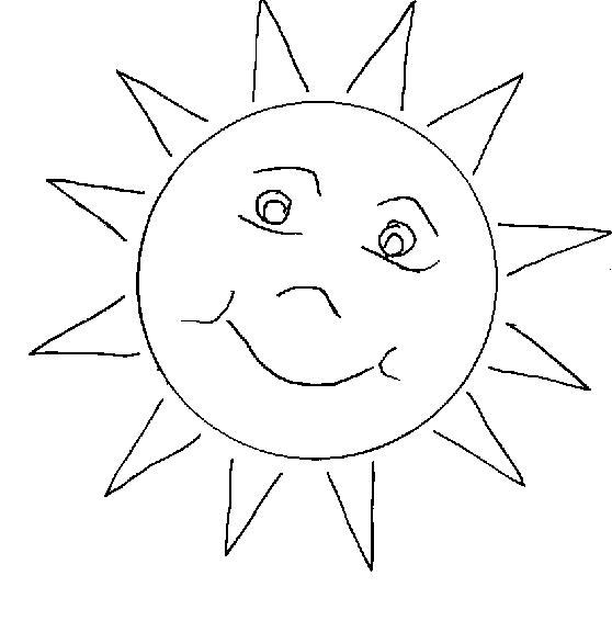 Free Sun Clipart Black And White