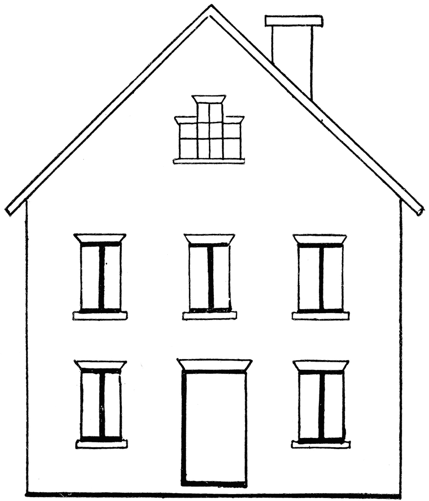 House Images Clipart  Drawing A House 1  To Use Any Of The Clipart