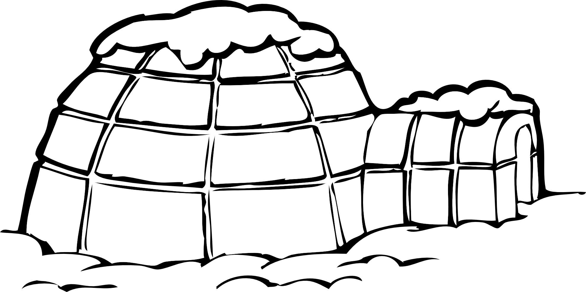 Igloo Clipart Black And White Igloo Clipart Black And White Png