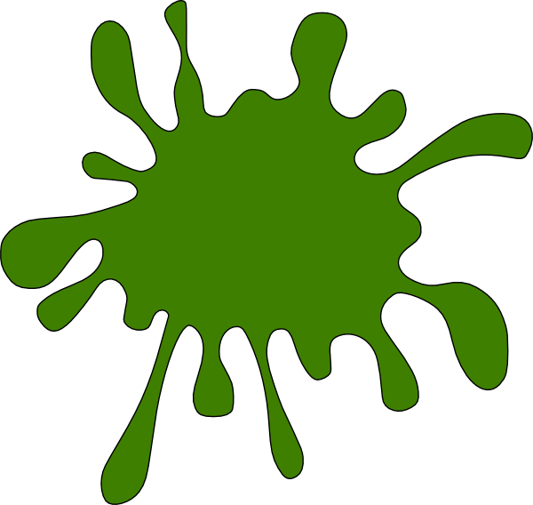 Splat Green Clip Art At Clker Com   Vector Clip Art Online Royalty
