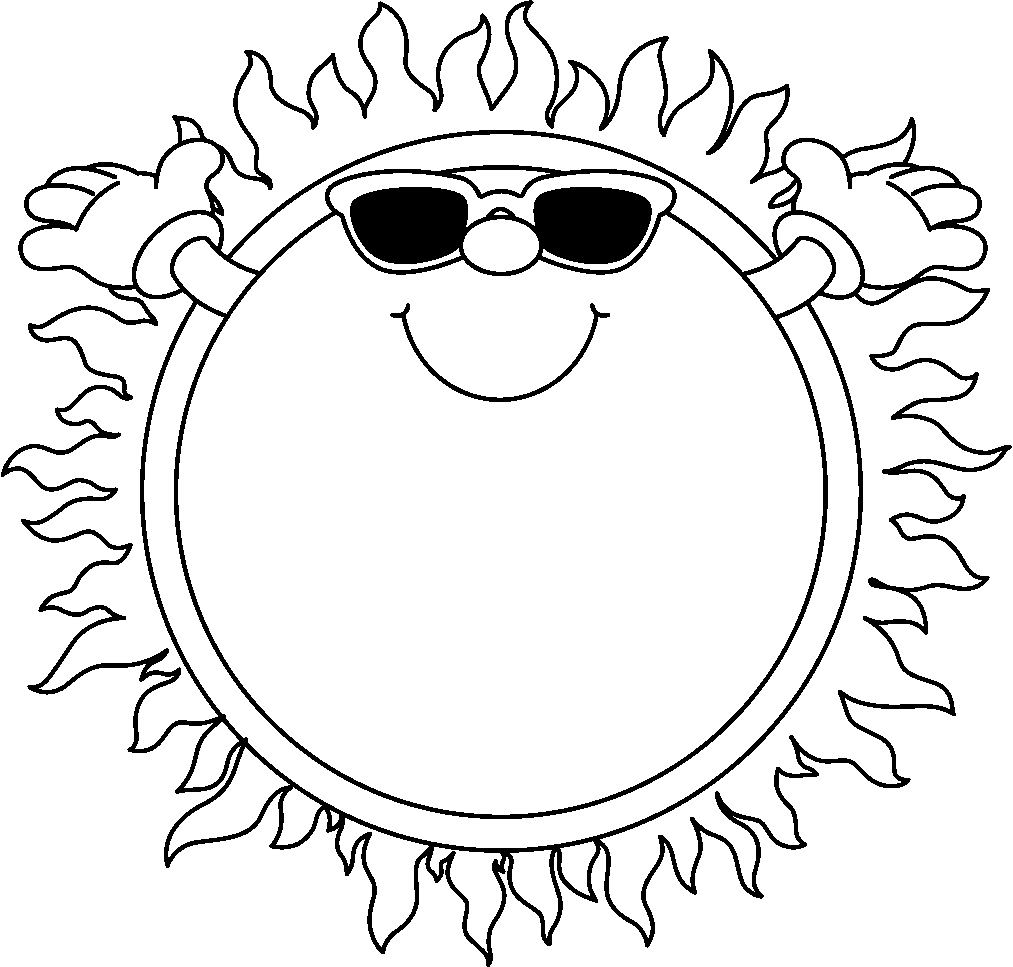 Sun And Clouds Clipart Black And White Sun2 Bw Bmp