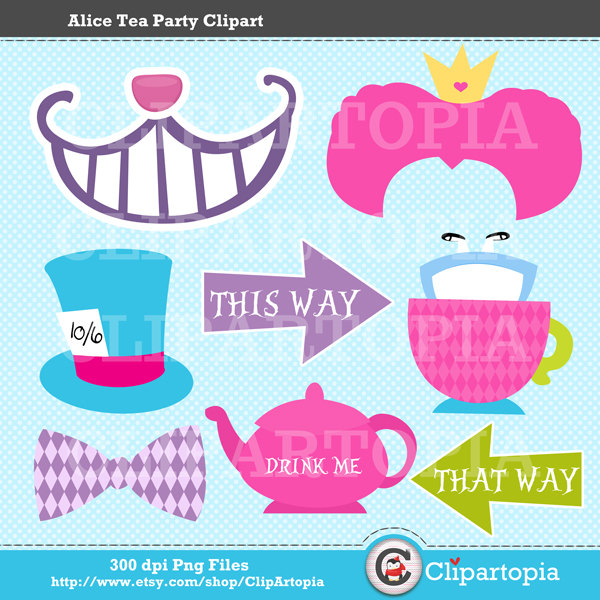 Alice Tea Party Clipart   Diy Alice Tea Party By Clipartopia