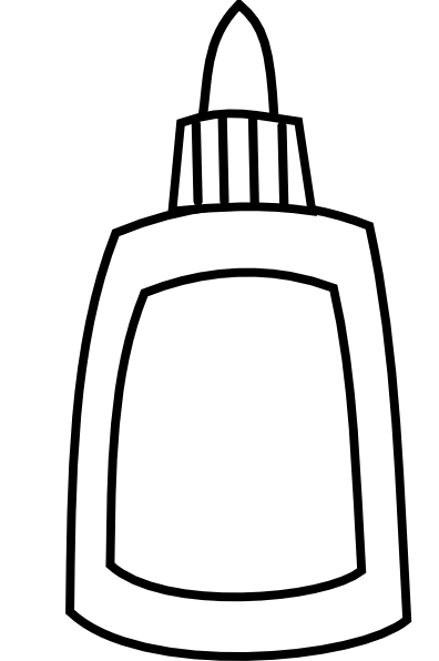 Blank Glue Bottle Clip Art At Clker Com   Vector Clip Art Online    