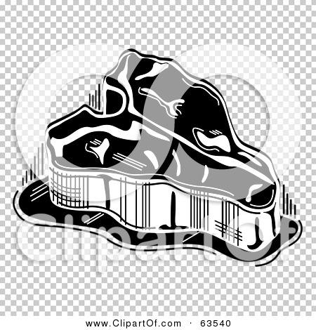Clipart Illustration Of A Black And White T Bone Steak By Andy Nortnik