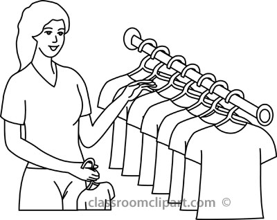 Clothing Rack Clipart