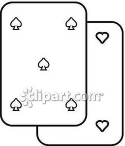 Deck Of Cards Clip Art Black And White Images   Pictures   Becuo