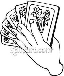 Deck Of Cards Clip Art Black And White