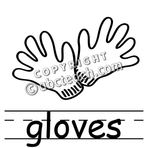 Glove Clipart Black And White   Clipart Panda   Free Clipart Images