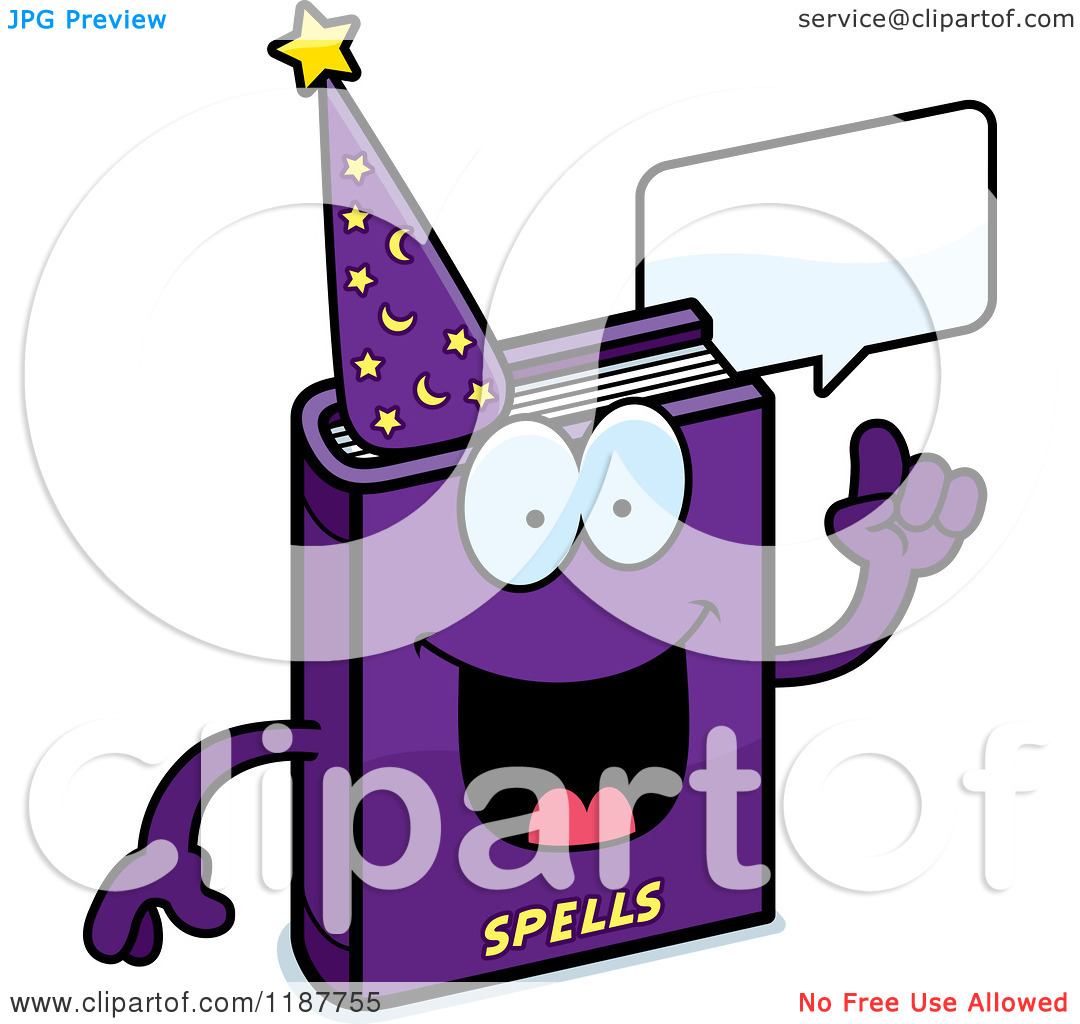     Magic Spell Book Mascot   Royalty Free Vector Clipart By Cory Thoman