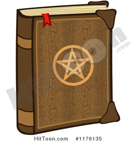 Magic Spell Book With A Pentagram On The Cover  1176135