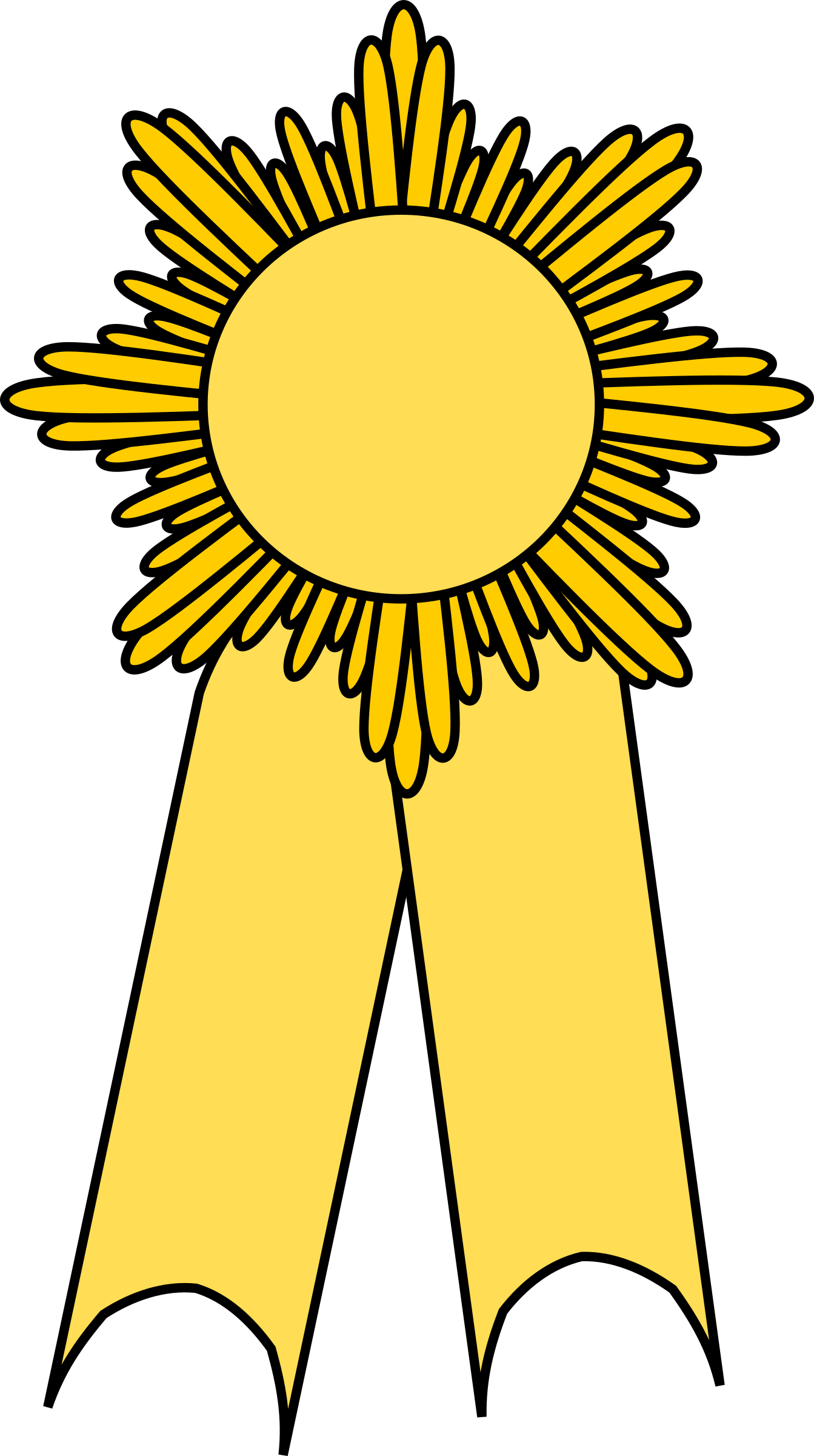 Prize Ribbon Gold By Barnheartowl