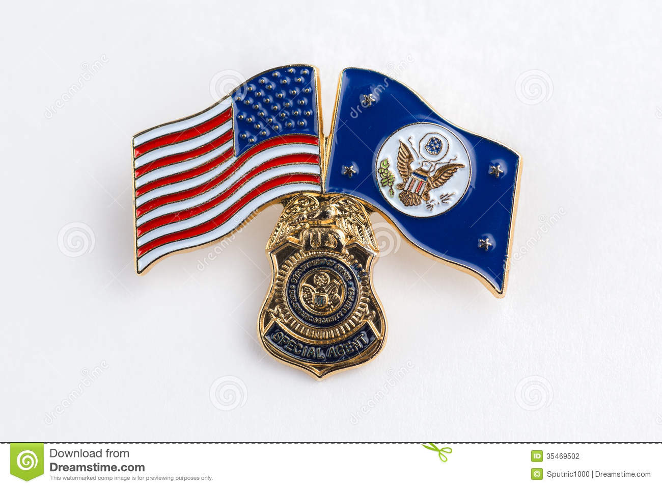 Special Agent Pin Stock Photography   Image  35469502