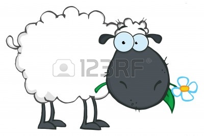 Styled Sheep Round Graphics Of Club Lambs Clipart