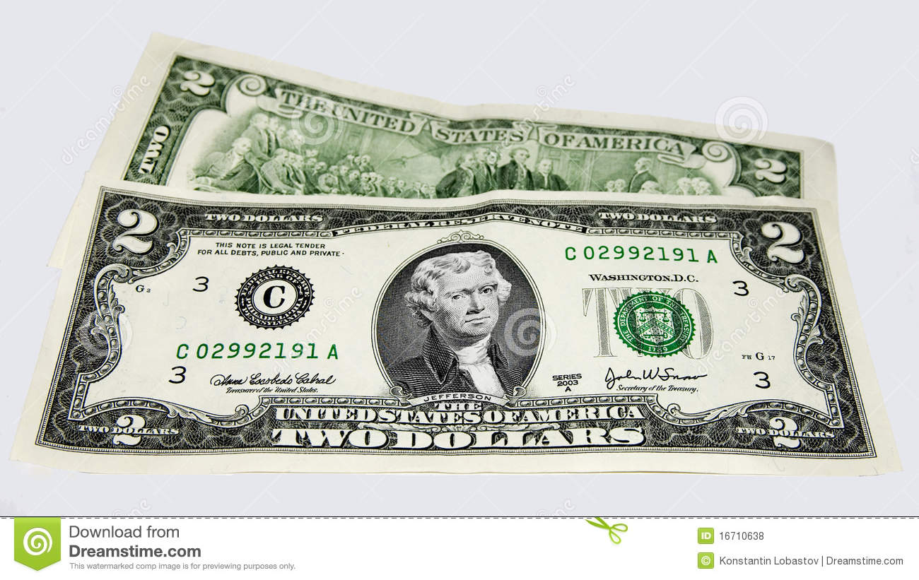 United States Two Dollar Bills Royalty Free Stock Photos   Image    