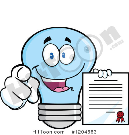 And Holding A Contract 2   Royalty Free Vector Clipart  1204663