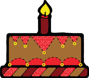 Chocolate Birthday Cake Clip Art