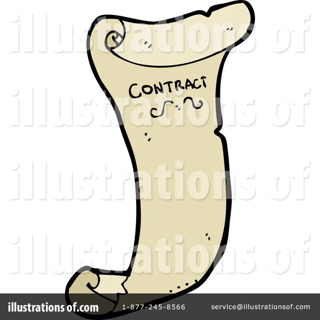 Contract Clipart  1174028 By Lineartestpilot   Royalty Free  Rf  Stock