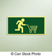 Evacuation Sign Vector Clipart And Illustrations