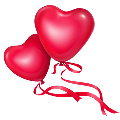 Heart Balloon Clip Art Wedding Decoration Ribbons   Just Free Image    