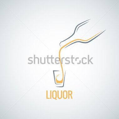 Liquor Shot Glass Bottle Background