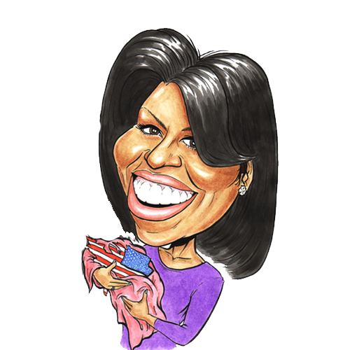 Michelle Obama Caricature Free Michelle Obama Clip Art