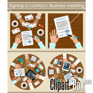 Related Business Contract Cliparts