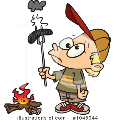 Royalty Free  Rf  Campfire Clipart Illustration By Ron Leishman