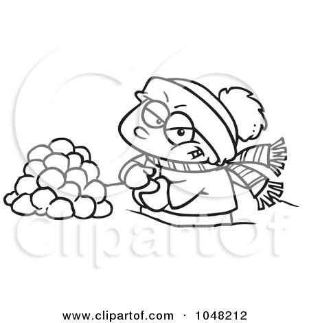 Royalty Free Rf Illustration Of A Cartoon Black And White Clipart