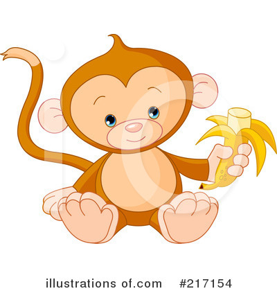 Royalty Free  Rf  Monkey Clipart Illustration By Pushkin   Stock