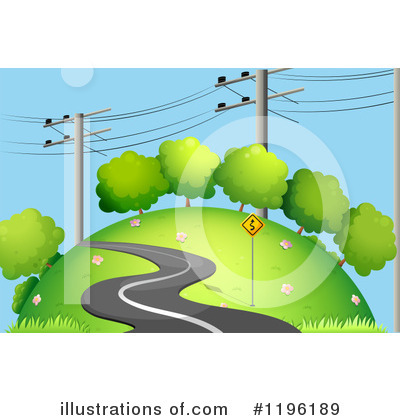 Royalty Free  Rf  Roadway Clipart Illustration By Colematt   Stock