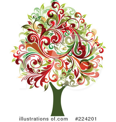 Royalty Free  Rf  Tree Clipart Illustration By Onfocusmedia   Stock
