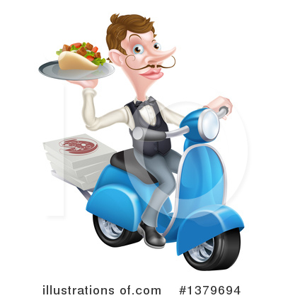 Royalty Free  Rf  Waiter Clipart Illustration By Atstockillustration