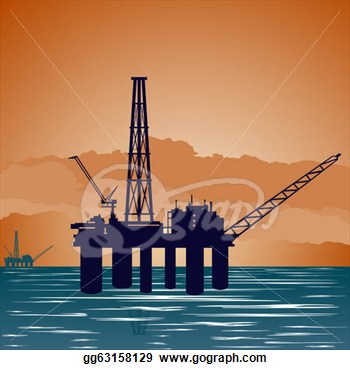 Stock Illustration   Oil Extraction Tower  Clipart Illustrations